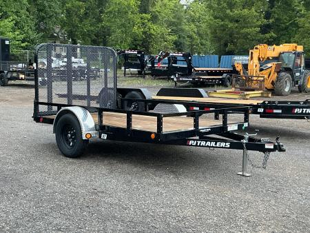 New 2024 PJ TRAILERS 77  x 10' Single Axle Channel Utility (U7) Utility Trailer