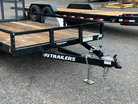 New 2024 PJ TRAILERS 77" x 10' Single Axle Channel (U7) Utility Trailer