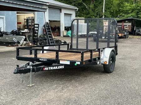 New 2024 PJ TRAILERS 77" x 10' Single Axle Channel (U7) Utility Trailer