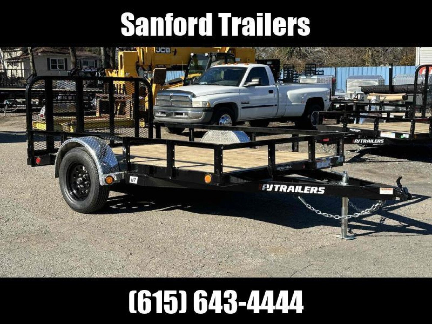 New 2024 PJ TRAILERS 77" x 10' Single Axle Channel Utility (U7) Utility Trailer