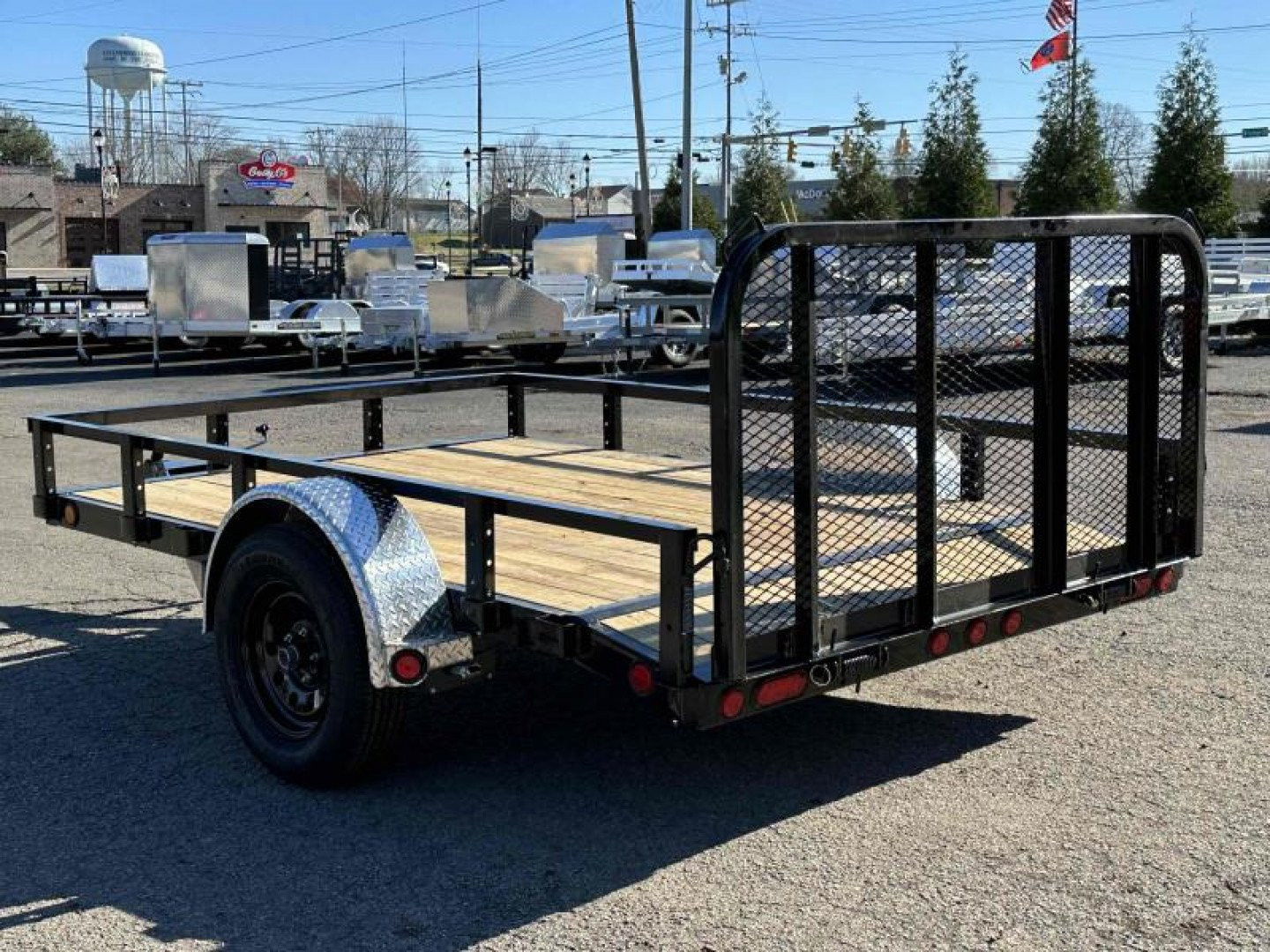 New 2024 PJ TRAILERS 77" x 10' Single Axle Channel Utility (U7) Utility Trailer