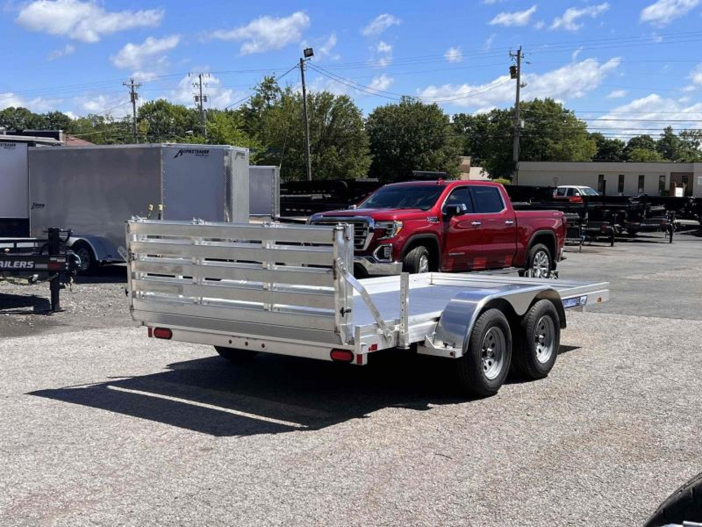 New 2025 ALUMA 7814TA-ESA 78" x 14' Utility Trailer