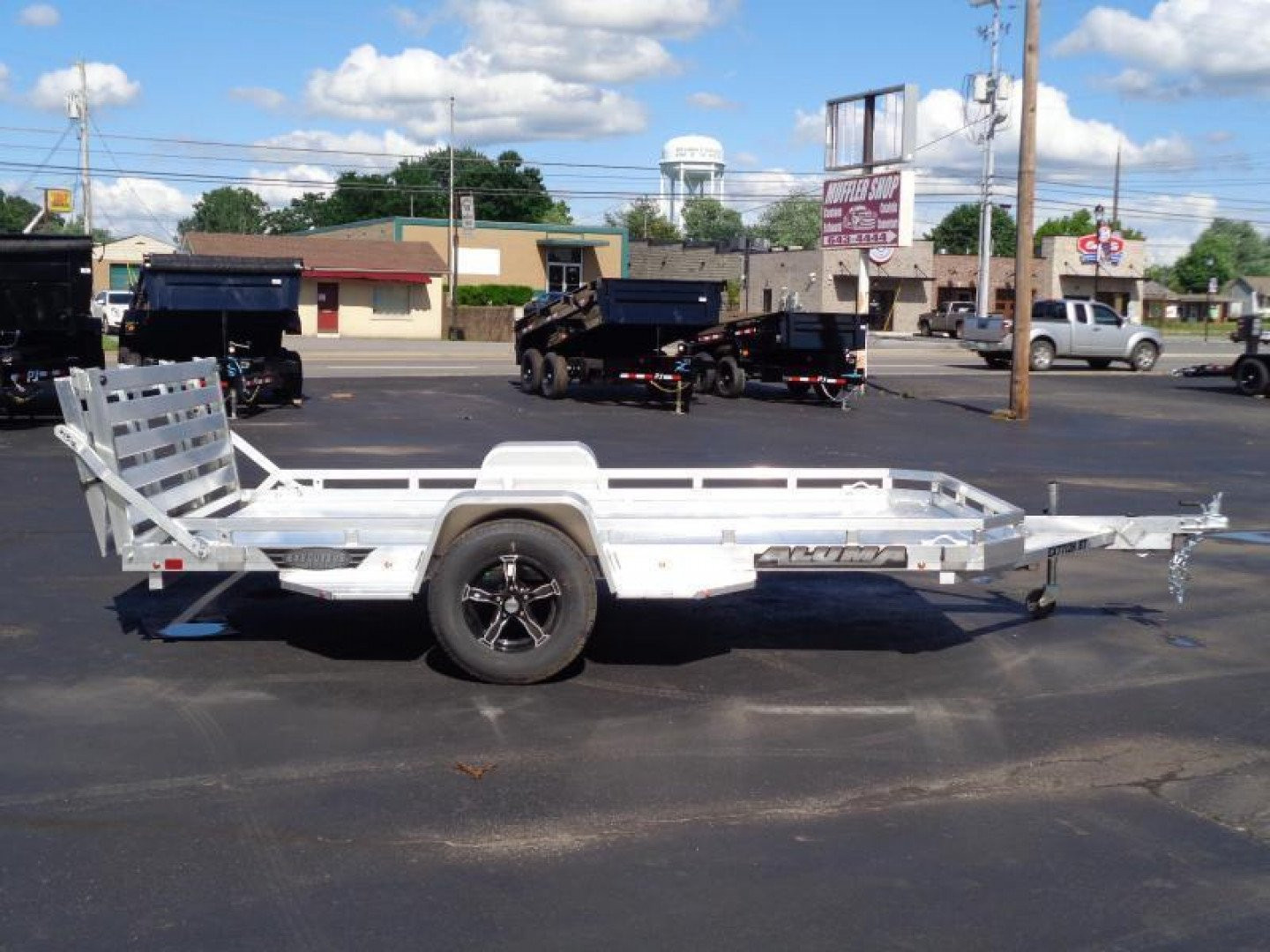 New 2025 ALUMA EX7712H-BT 77" x 12' Executive Series Utility Trailer