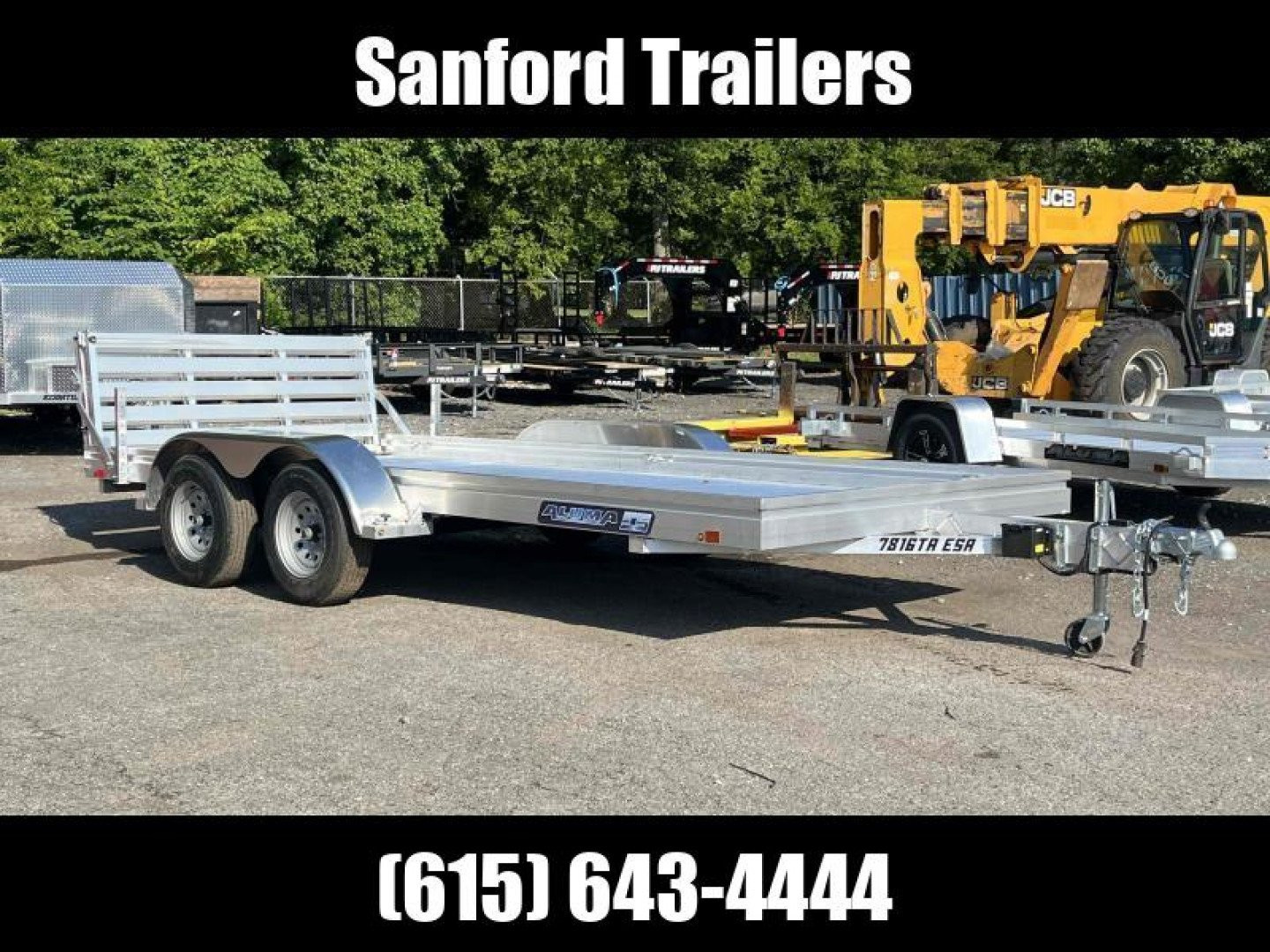 New 2025 ALUMA 7816TA-ESA 78" x 16' Utility Trailer