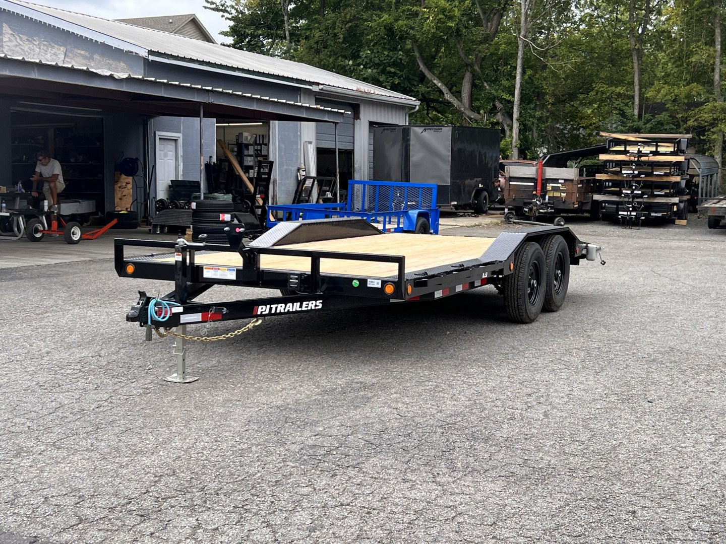 New 2025 PJ TRAILERS 102" x 18' - 5" Channel Buggy Hauler (B5) - 10K GVWR Car / Racing Trailer