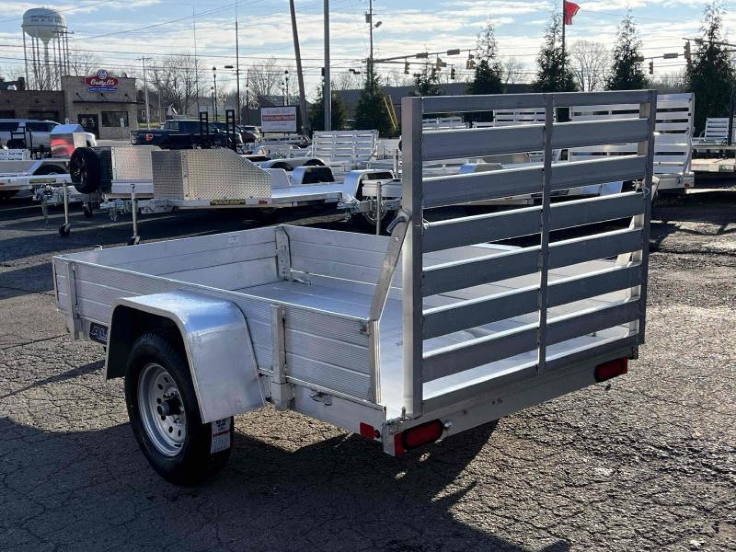 New 2025 ALUMA 548ESA-TG 54" x 8' Aluminum Utility Trailer