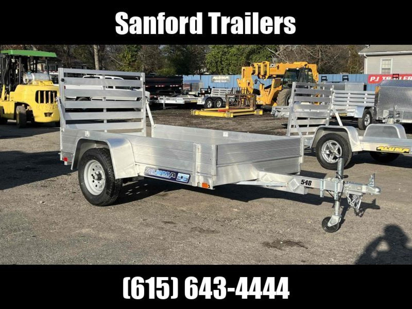 New 2025 ALUMA 548ESA-TG 54" x 8' Aluminum Utility Trailer