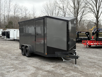 New 2025 COVERED WAGON TRAILERS 7' X 16' X 7' Gold Mine w. UTV Escape Door Cargo / Enclosed Trailer