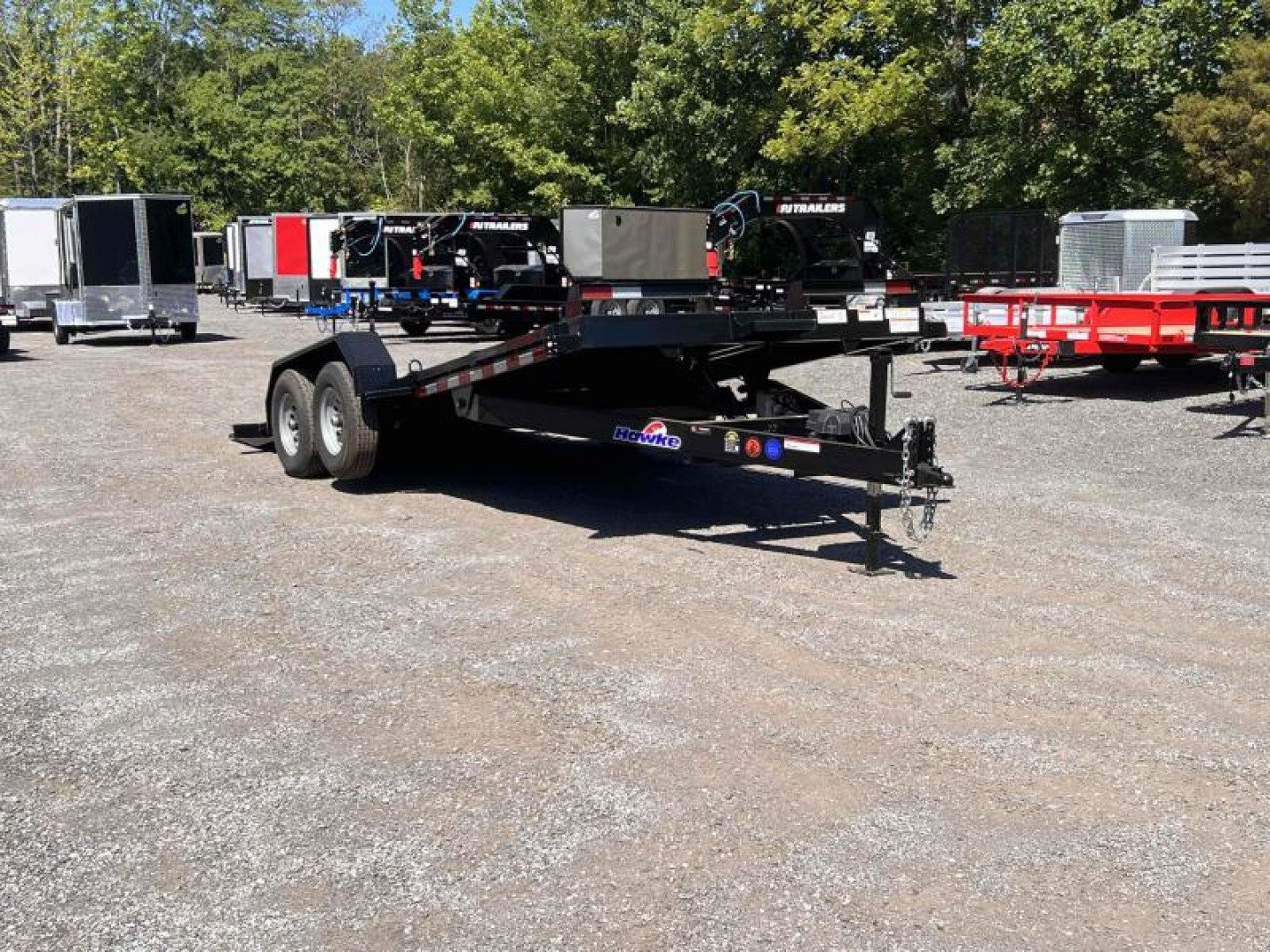 New 2025 HAWKE TRAILERS 80" x 20' 10K GVWR Standard Power Tilt Tilt Trailer