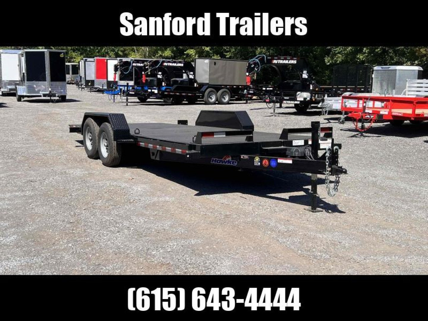 New 2025 HAWKE TRAILERS 80" x 20' 10K GVWR Standard Power Tilt Tilt Trailer