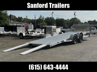New 2024 ALUMA 8220LP 81  x 20' Low-Profile Executive Series Tilt Car / Racing Trailer