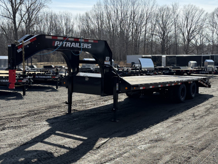 New 2025 PJ TRAILERS 102" x 25' Low-Pro Flatdeck With Duals (LD) 25K Flatbed Trailer
