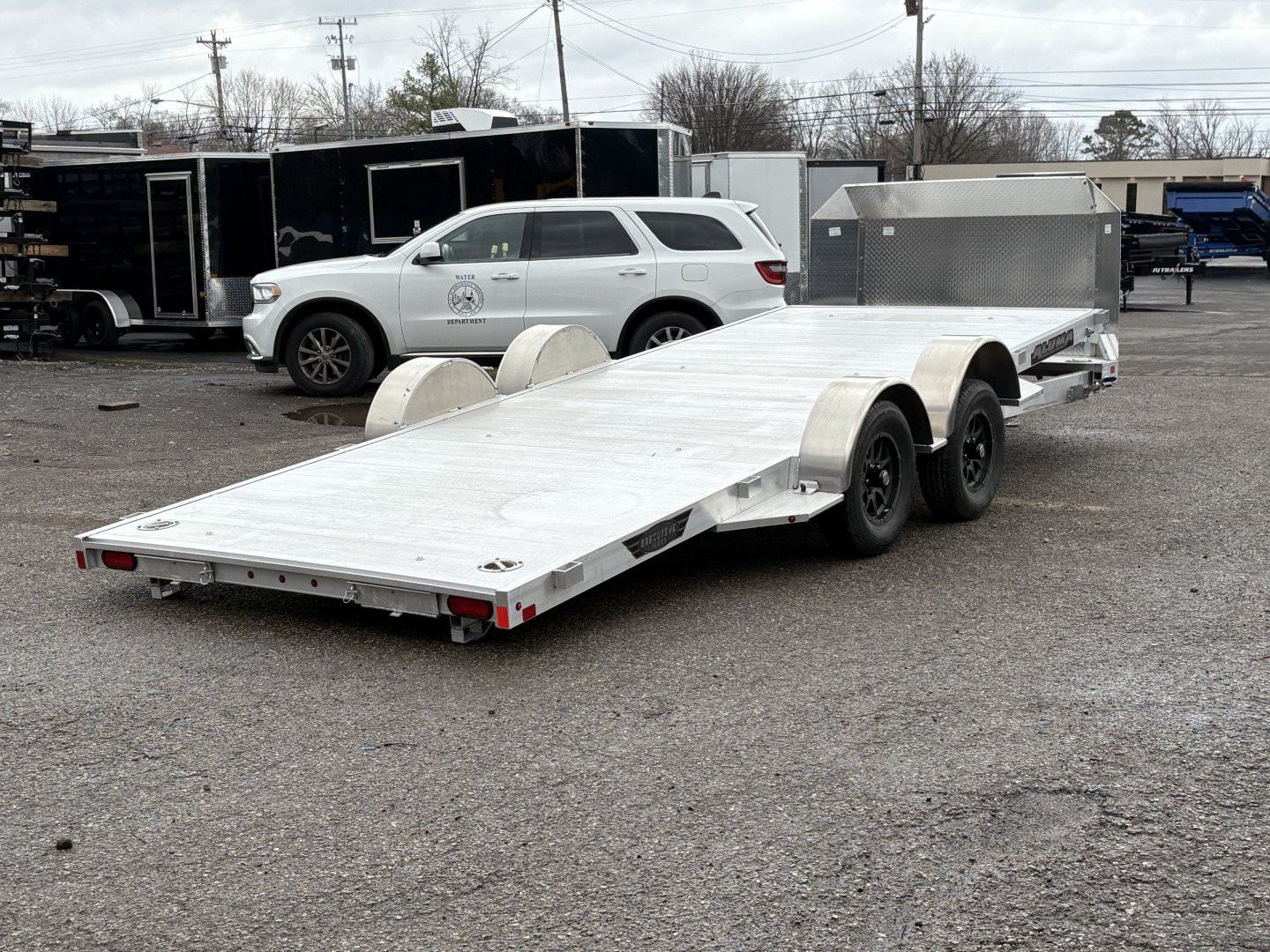 New 2025 ALUMA 8218LP 81" x 18' Low-Profile Executive Series Tilt Trailer