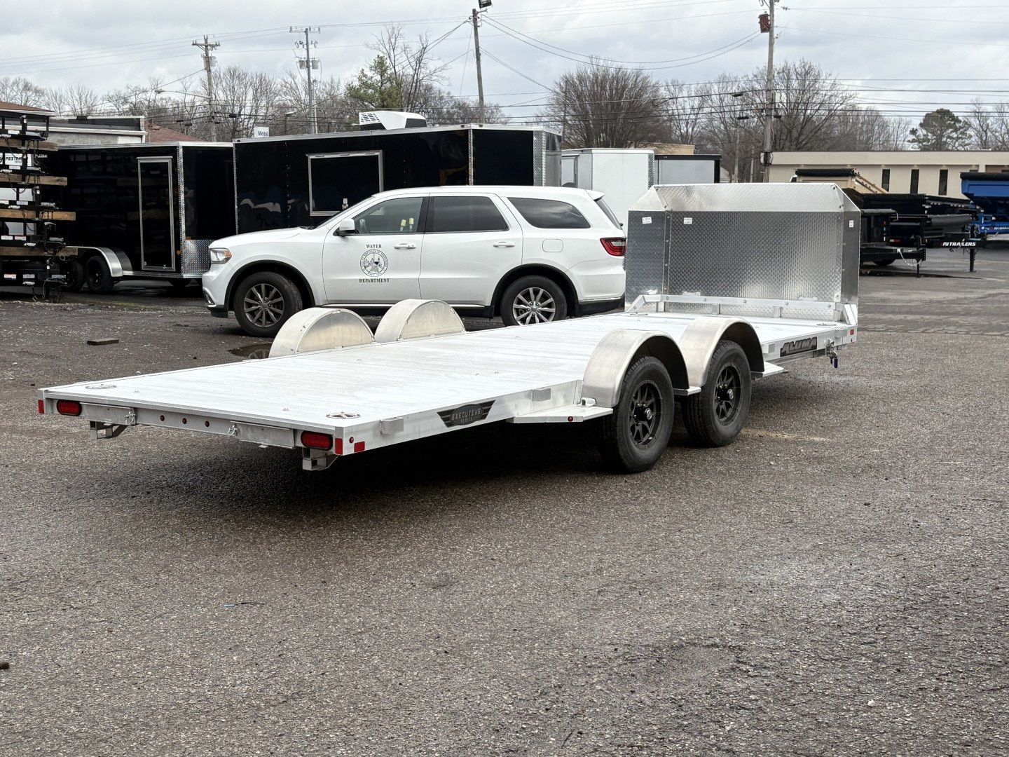 New 2025 ALUMA 8218LP 81" x 18' Low-Profile Executive Series Tilt Trailer