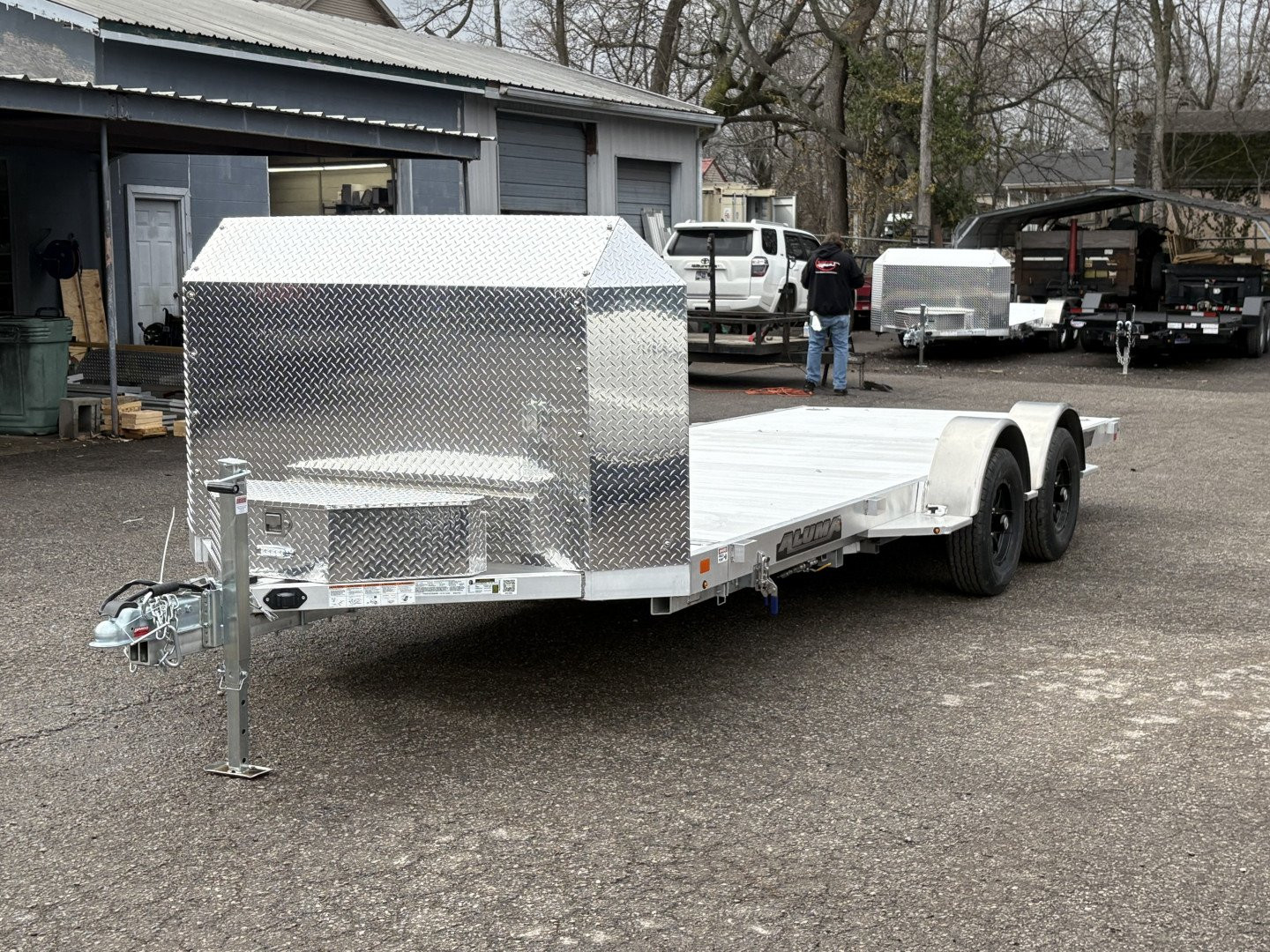 New 2025 ALUMA 8218LP 81" x 18' Low-Profile Executive Series Tilt Trailer