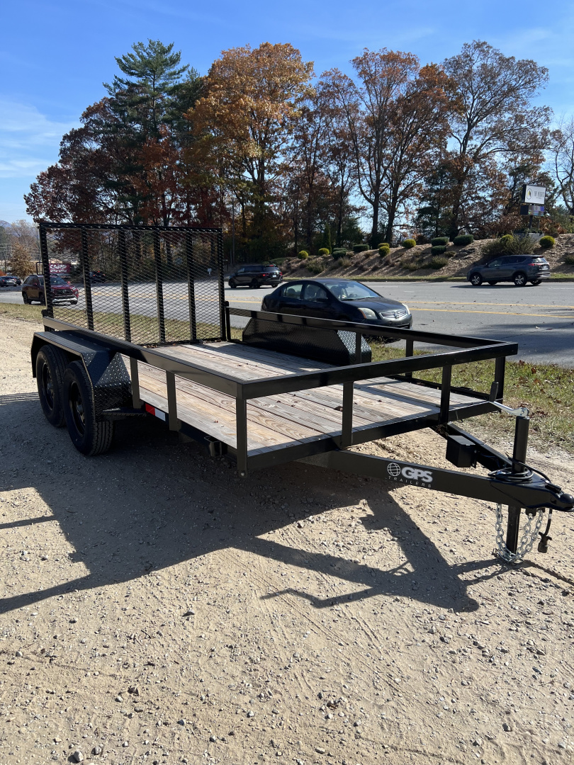 New 2025 GPS Trailers / GTT Series / 76" Wide x 12' Long / 7,000# Capacity / 48" Mesh Gate