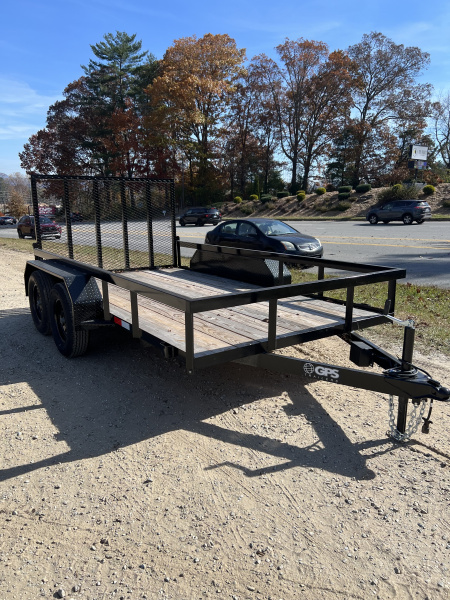 New 2025 GPS Trailers / GTT Series / 76" Wide x 12' Long / 7,000# Capacity / 48" Mesh Gate