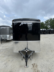New 2026 Homesteader Trailer / Chalenger Series / 5x8 / 5'7  Interior Height / Single Swing Rear Door / 32  Side Door / 24  Stoneguard / .030 Black Aluminum