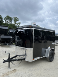 New 2026 Homesteader Trailer / Chalenger Series / 5x8 / 5'7" Interior Height / Single Swing Rear Door / 32" Side Door / 24" Stoneguard / .030 Black Aluminum
