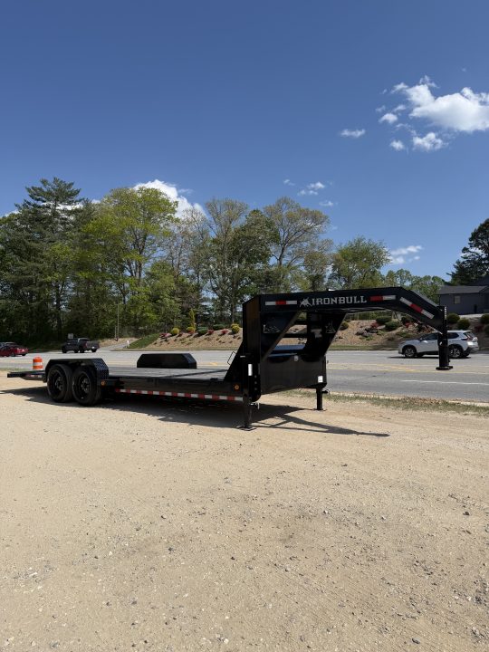 New 2025 Iron Bull TLG8122082 Gooseneck Tilt Trailer / 81" Wide x 22' Long / 6' Stationary 16' Tilt / 2-8,000# Torsion Electric Brake Axles / 215/75R17.5" Tires and Wheels