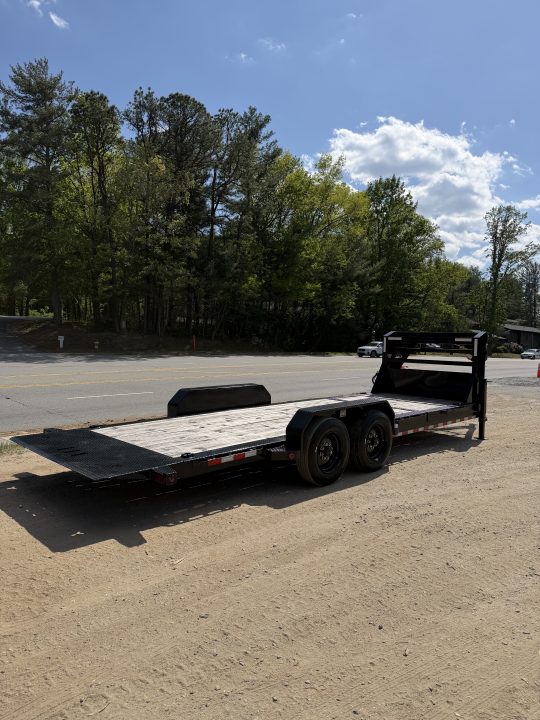 New 2025 Iron Bull TLG8122082 Gooseneck Tilt Trailer / 81" Wide x 22' Long / 6' Stationary 16' Tilt / 2-8,000# Torsion Electric Brake Axles / 215/75R17.5" Tires and Wheels