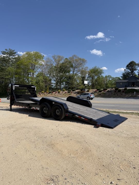 New 2025 Iron Bull TLG8122082 Gooseneck Tilt Trailer / 81" Wide x 22' Long / 6' Stationary 16' Tilt / 2-8,000# Torsion Electric Brake Axles / 215/75R17.5" Tires and Wheels