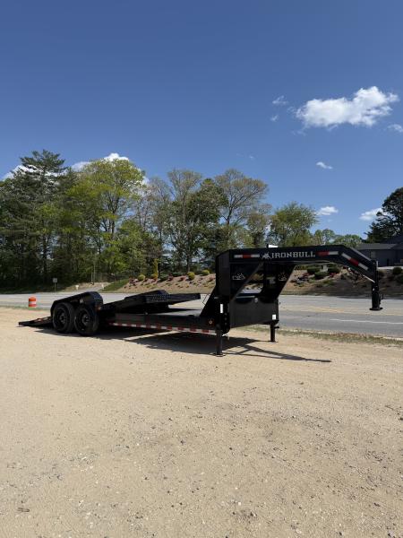New 2025 Iron Bull TLG8122082 Gooseneck Tilt Trailer / 81" Wide x 22' Long / 6' Stationary 16' Tilt / 2-8,000# Torsion Electric Brake Axles / 215/75R17.5" Tires and Wheels