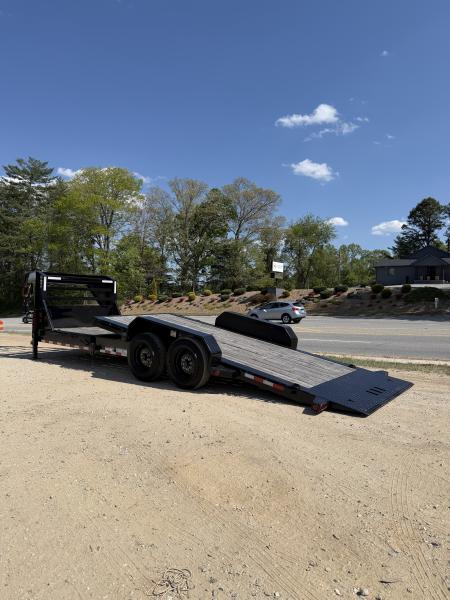 New 2025 Iron Bull TLG8122082 Gooseneck Tilt Trailer / 81" Wide x 22' Long / 6' Stationary 16' Tilt / 2-8,000# Torsion Electric Brake Axles / 215/75R17.5" Tires and Wheels