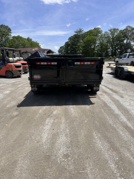 New 2025 COVERED WAGON TRAILERS / PROSPECTOR SERIES / 7X14X2X14-T DUMP TRAILER / 7X14 / 2' HIGH SIDES / TELESCOPIC HOIST / ALUMINUM RAMPS / TARP / BARN DOOR GATES
