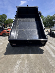 New 2025 COVERED WAGON TRAILERS / PROSPECTOR SERIES / 7X14X2X14-T DUMP TRAILER / 7X14 / 2' HIGH SIDES / TELESCOPIC HOIST / ALUMINUM RAMPS / TARP / BARN DOOR GATES