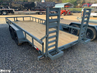 New 2025 GPS Trailers / STH Series / Small Tractor Hauler / 82" Wide x 16' Long / Flip Up Ramps / 7,ooo# Capacity
