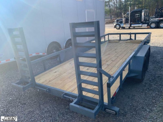 New 2025 GPS Trailers / STH Series / Small Tractor Hauler / 82" Wide x 16' Long / Flip Up Ramps / 7,ooo# Capacity