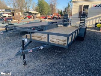 New 2025 GPS Trailers / STH Series / Small Tractor Hauler / 82" Wide x 16' Long / Flip Up Ramps / 7,ooo# Capacity