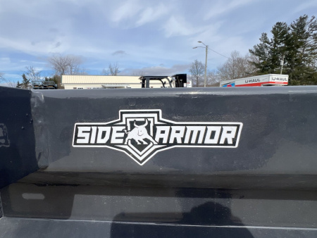 Used 2025 Iron Bull Dump Trailer / DWB Series / 83" Wide x 14' Long / 2-7,000# Electric Brake Axles / Tarp / Ramps / Combo Rear Gate / Gray Powder Coat