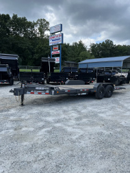 New 2025 Iron Bull Tilt Trailer / TWB Series / 81" x 22' ( 6'Stationary 16' Tilt ) / 2-8,000# Electric Brake Axles / Jumbo Tool Box / 21575R17.5 Tires and Wheels / Matching Spare tire and Wheel