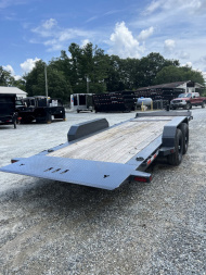 New 2025 Iron Bull Tilt Trailer / TWB Series / 81" x 22' ( 6'Stationary 16' Tilt ) / 2-8,000# Electric Brake Axles / Jumbo Tool Box / 21575R17.5 Tires and Wheels / Matching Spare tire and Wheel