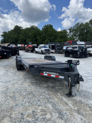 New 2025 Iron Bull Tilt Trailer / TWB Series / 81" x 22' ( 6'Stationary 16' Tilt ) / 2-8,000# Electric Brake Axles / Jumbo Tool Box / 21575R17.5 Tires and Wheels / Matching Spare tire and Wheel