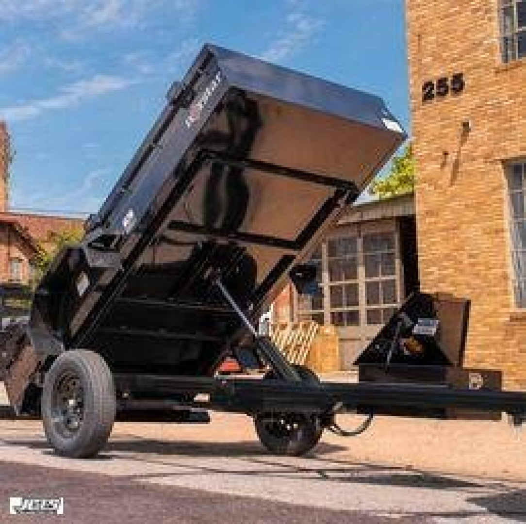 New 2025 Norstar Single Axle Dump Trailer / DUB Series / 5'x10' / 16" High Sides / 3500# Axle / 2200# Payload / 2 Way Landscape Gate