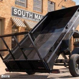 New 2025 Norstar Single Axle Dump Trailer / DUB Series / 5'x10' / 16" High Sides / 3500# Axle / 2200# Payload / 2 Way Landscape Gate