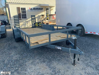 New 2025 GPS Trailers / STH Series / Small Tractor Hauler 82" x 18' Flip Up Ramps 7K