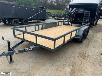 New 2025 GPS Trailers / STH Series / Small Tractor Hauler 82" x 18' Flip Up Ramps 7K