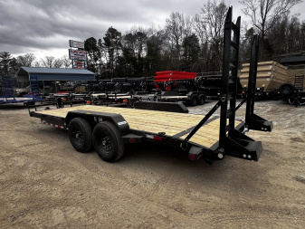 New 2025 Iron Bull ETB8320072 Equipment Trailer / 83"X22' (20' FLAT 2' DOVETAIL) / 2-7,000# AXLES / 235/80R16" 10 PLY TIRE AND WHEEL / STAND UP RAMPS