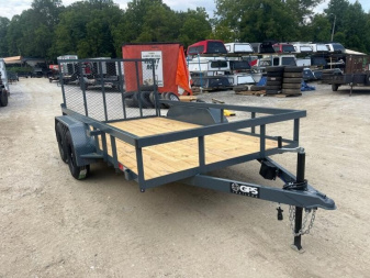 New 2025 GPS Trailers / GTT Series / 76" Wide x 12' Long / 7,000# Capacity / 48" Mesh Gate