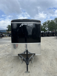 New 2025 Homesteader Trailer / Chalenger Series / 5x8 / 5'7" Interior Height / Single Swing Rear Door / 32" Side Door / 24" Stoneguard / .030 Black Aluminum