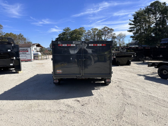 New 2025 Covered Wagon Trailer / Prospector Series 7X14X4X14-T Dump Trailer / 7' Wide x 14' Long / 4' High Sides / Ramps / Tarp / Barn Door Tail Gates / Telescopic Hoist / 14 ply tires / Spare Tire and Wheel