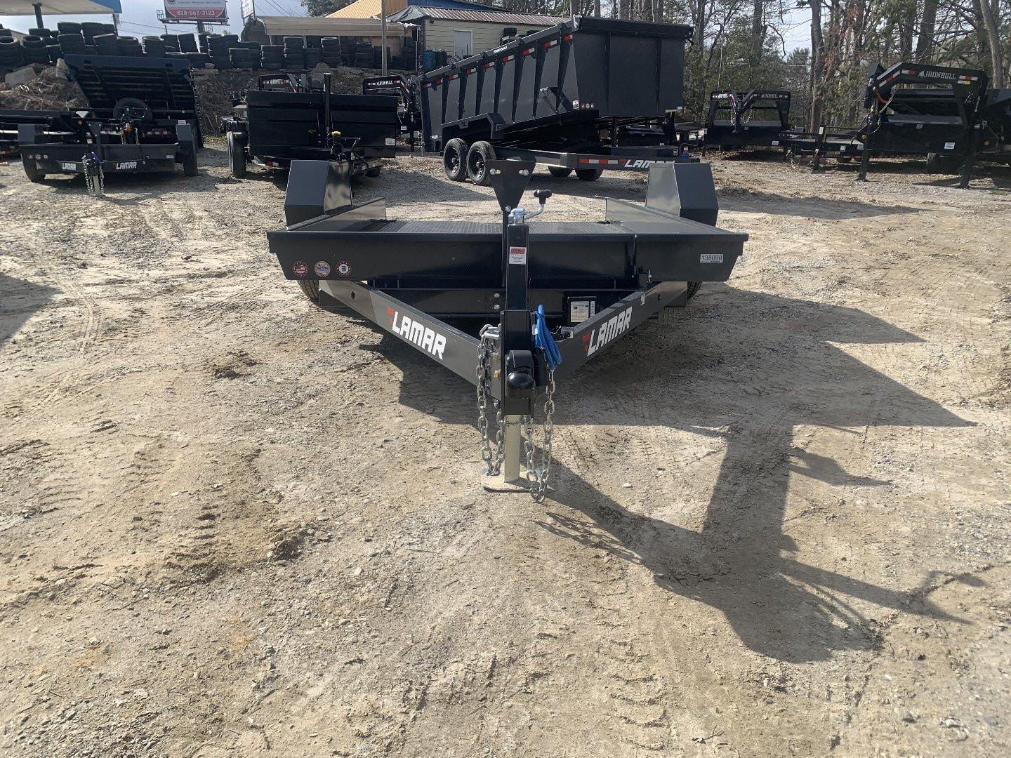 New 2025 LAMAR SCISSOR LIFT HAULER TRAILER / SH791217 / 79" X 12' / 1-7,000# ELECTRIC BRAKE AXLE / TORSION SUSPENSION 22.5 DEGREE UP / 3/16" DIAMOND PLATE STEEL FLOOR /10 DEGREE LOAD ANGLE