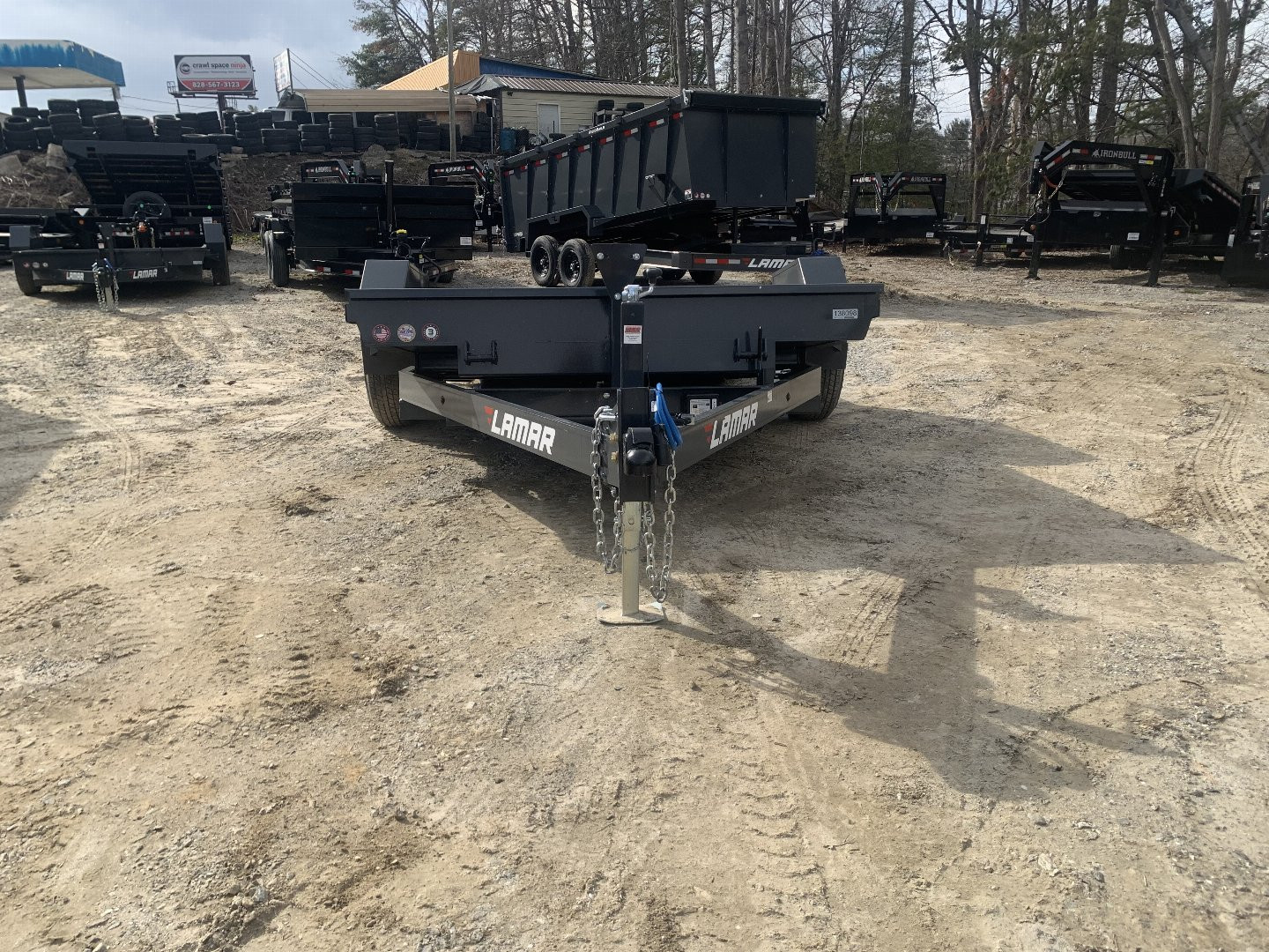 New 2025 LAMAR SCISSOR LIFT HAULER TRAILER / SH791217 / 79" X 12' / 1-7,000# ELECTRIC BRAKE AXLE / TORSION SUSPENSION 22.5 DEGREE UP / 3/16" DIAMOND PLATE STEEL FLOOR /10 DEGREE LOAD ANGLE