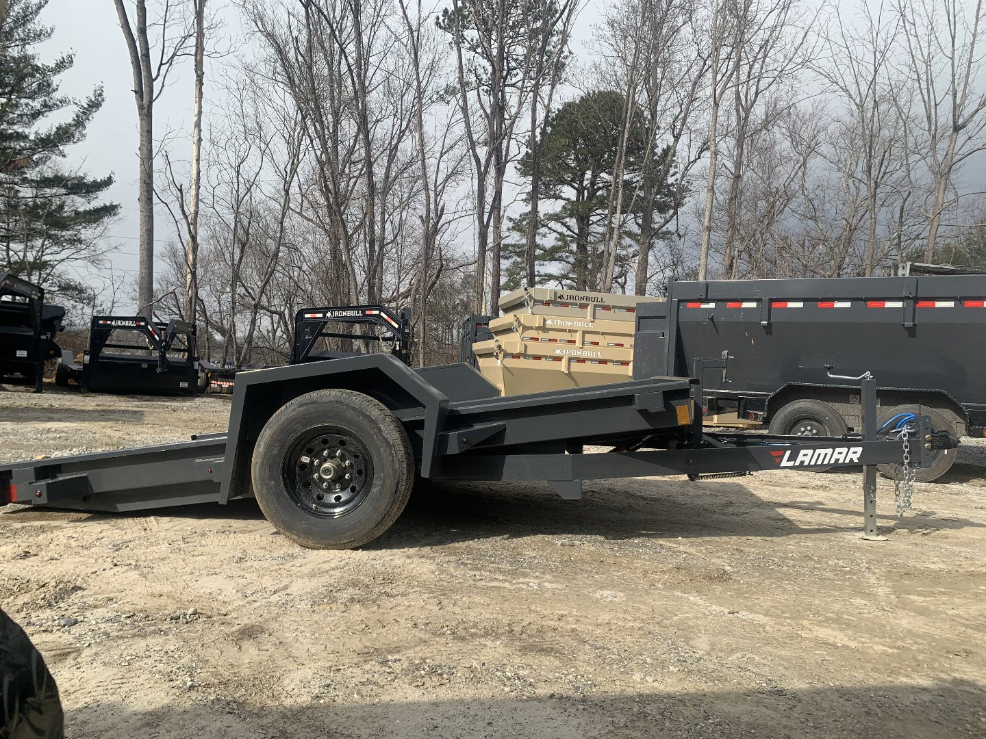 New 2025 LAMAR SCISSOR LIFT HAULER TRAILER / SH791217 / 79" X 12' / 1-7,000# ELECTRIC BRAKE AXLE / TORSION SUSPENSION 22.5 DEGREE UP / 3/16" DIAMOND PLATE STEEL FLOOR /10 DEGREE LOAD ANGLE