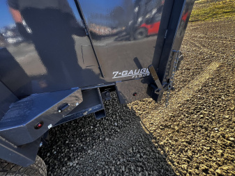 New 2025 Lamar Trailers DL831427-4' Side Dump Trailer / 7x14 / 4' High Side / 2-7 K Axles / Combo Rear Gate / Ramps / Tarp / Scissor Hoist