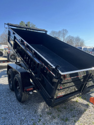 New 2025 Covered Wagon Trailers D-6X12X2X12R-T Dump Trailer / 6x12 / 24" High Sides / 8k Jack / 6000# Axles / 235/80R16 Tire with 6 Lugs Wheels / Telescopic Hoist / Tarp System / Spare Tire and Wheel / Ramps